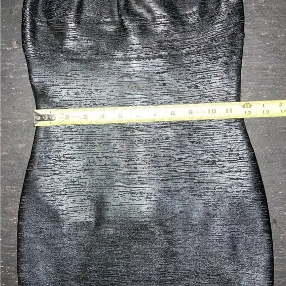 [Gstudio] Black Leather effects Cutout Sexy Bandage Body-con Mini Corset Dress - Picture 13 of 16